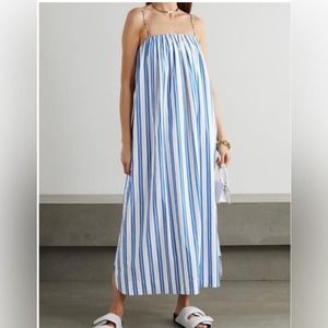 GANNI
Striped organic cotton-poplin maxi dress
